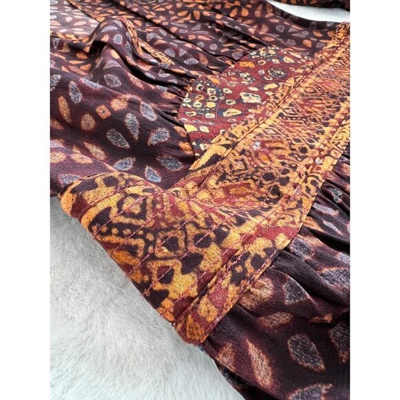 New Ulla Johnson Size 4 V-neck Mini Dress Serpentine *Defect-missing inner slip* - Picture 9 of 15